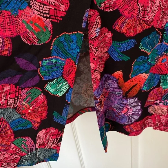 NWT FARM Rio Floral Velvet Neckline Halter Dress S Dark Romantic Whimsygoth - Picture 10 of 10